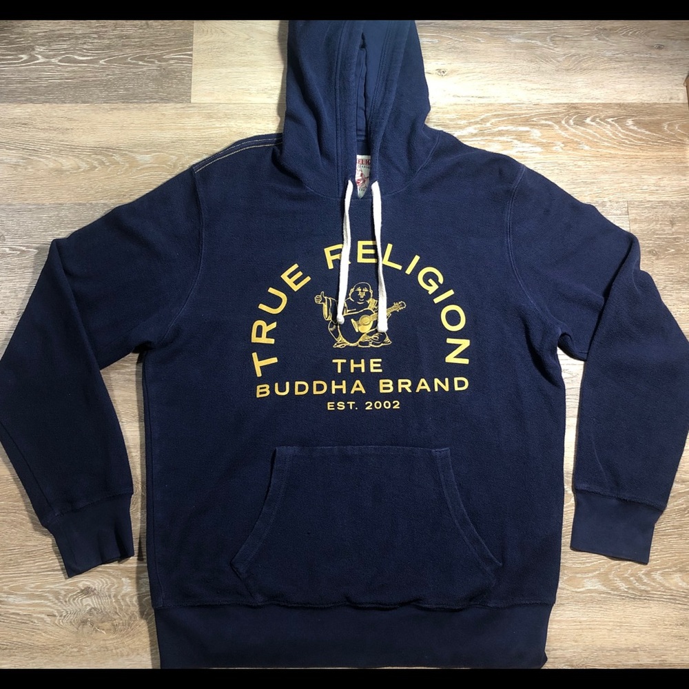 True Religion Navy Buddha Hoodie